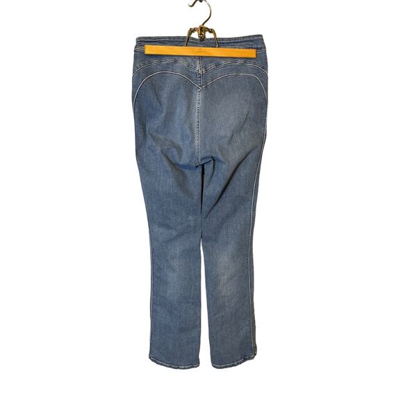 Free People Cross My Heart Jeans in Burnin Blue Booty Love 27 - Picture 2 of 11